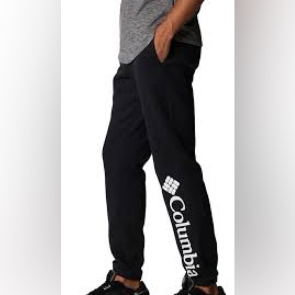 Columbia Unisex Size Medium  Black Logo Sweatpants